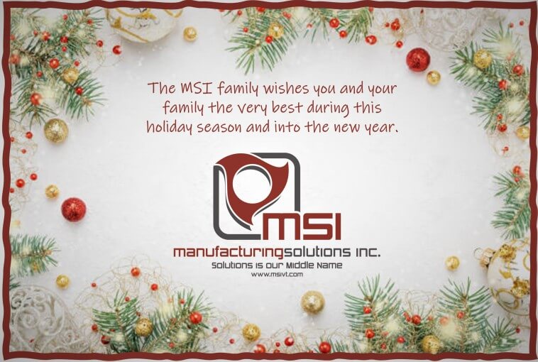 Happy Holidays from MSI!